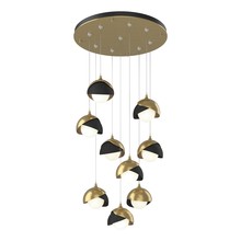 Hubbardton Forge 131105-SKT-STND-86-10-GG0711 - Brooklyn 9-Light Double Shade Pendant