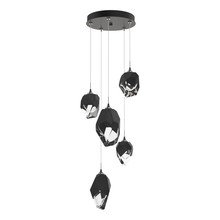 Hubbardton Forge 131139-SKT-LONG-07-BP0756 - Chrysalis 5-Light Mixed Crystal Pendant