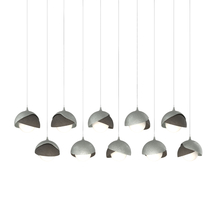 Hubbardton Forge 131205-SKT-LONG-82-07-GG0711 - Brooklyn 10-Light Double Shade Pendant