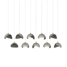 Hubbardton Forge 131205-SKT-LONG-85-20-GG0711 - Brooklyn 10-Light Double Shade Pendant