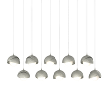 Hubbardton Forge 131205-SKT-LONG-85-85-GG0711 - Brooklyn 10-Light Double Shade Pendant