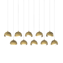 Hubbardton Forge 131205-SKT-LONG-86-86-GG0711 - Brooklyn 10-Light Double Shade Pendant