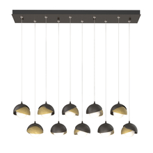 Hubbardton Forge 131205-SKT-STND-14-86-GG0711 - Brooklyn 10-Light Double Shade Pendant