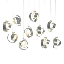 Hubbardton Forge 131208-SKT-LONG-82-GG0711 - Riza 10-Light Pendant