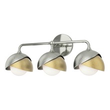 Hubbardton Forge 201375-SKT-85-86-GG0711 - Brooklyn 3-Light Double Shade Bath Sconce