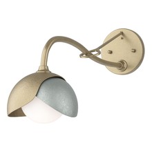 Hubbardton Forge 201377-SKT-84-82-GG0711 - Brooklyn 1-Light Double Shade Long-Arm Sconce