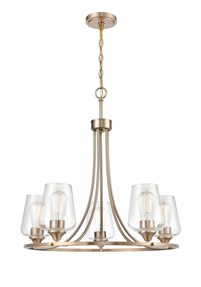 Ashford 5-Light Chandelier Ceiling Light Modern Gold