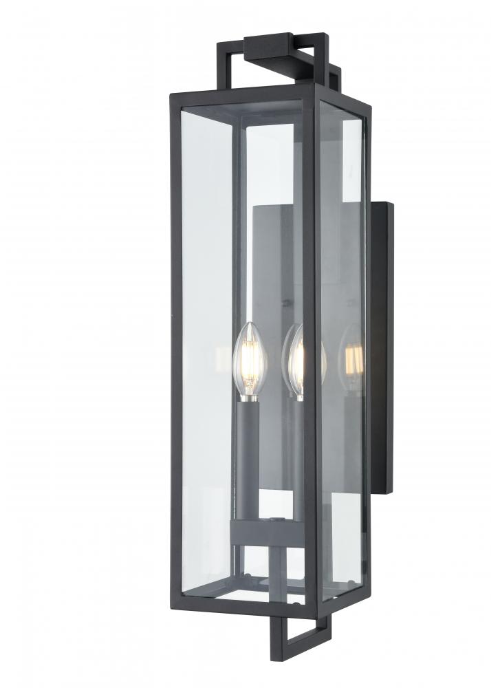 Lamont 2-Light Outdoor Wall Sconce Textured Black