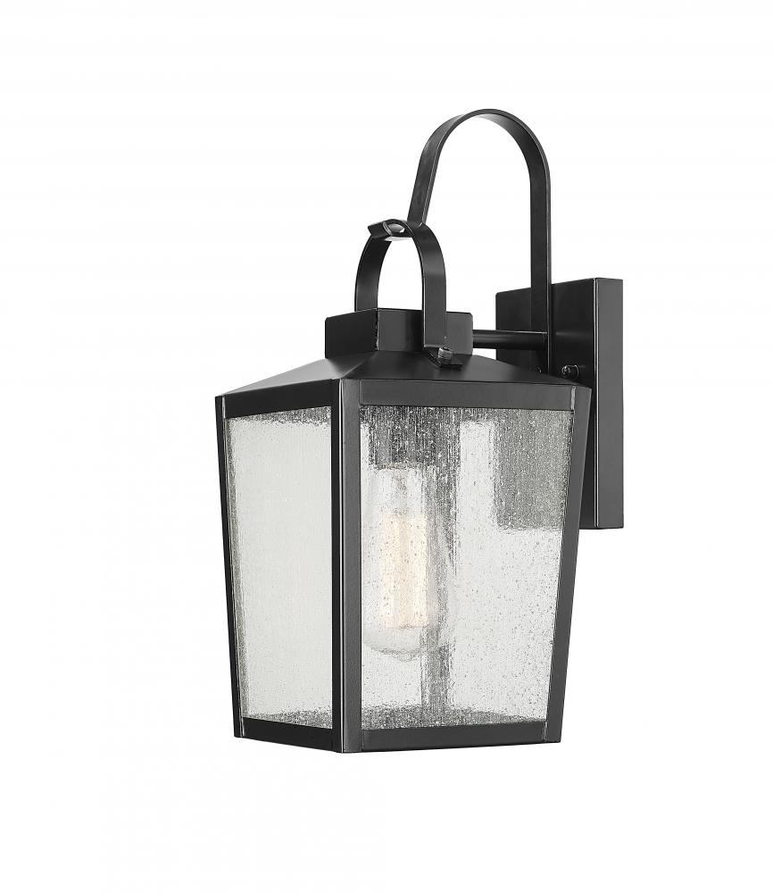 Devens 1-Light Outdoor Wall Sconce Powder Coated Black