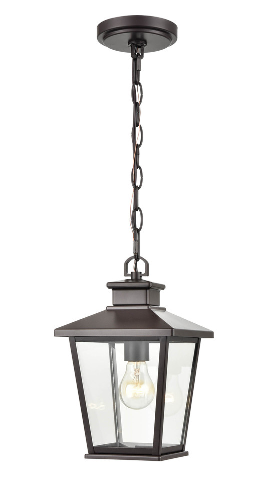 Bellmon 1-Light Outdoor Hanging Lantern Powder Coated Bronze