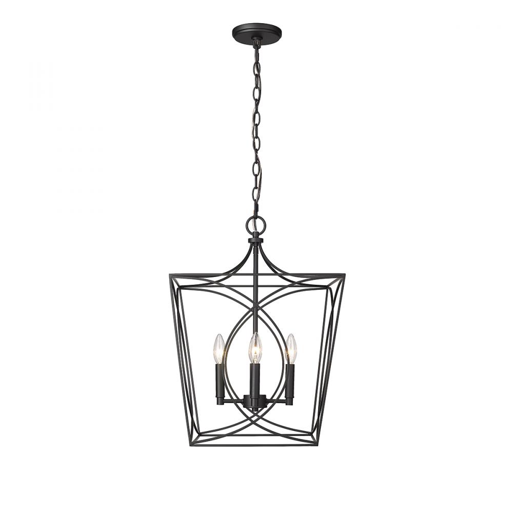 Tracy 4-Light Pendant light Matte Black