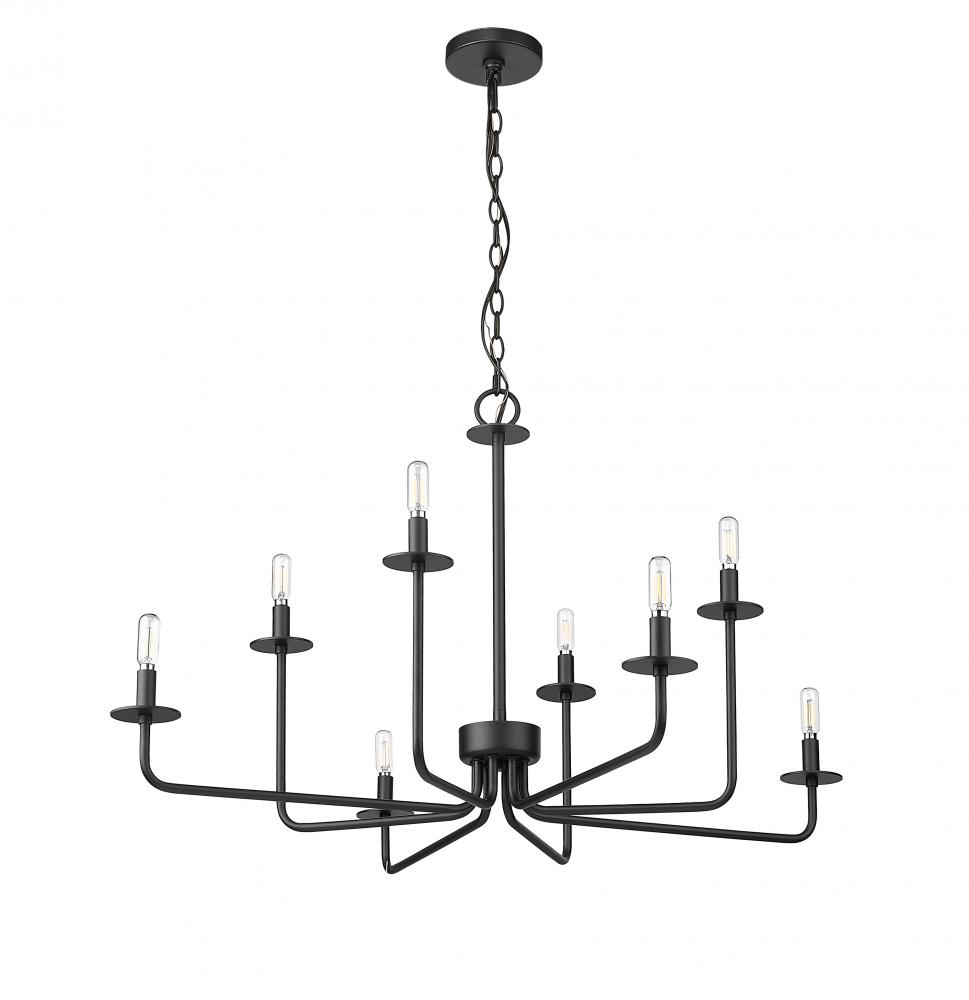 Marceline 8-Light Chandelier Ceiling Light Matte Black