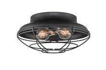 Millennium 5382-MB - 2-Light Outdoor Flush Mount Matte Black