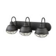 Millennium 5423-MB - Neo-Industrial 3-Light Vanity Matte Black