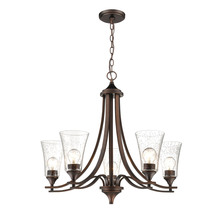 Millennium 1465-RBZ - Natalie 5-Light Chandelier Ceiling Light Rubbed Bronze