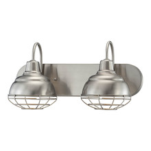 Millennium 5422-SN - Neo-Industrial 2-Light Vanity Satin Nickel