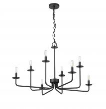 Millennium 12508-MB - Marceline 8-Light Chandelier Ceiling Light Matte Black