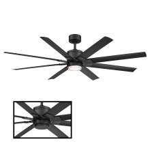 Modern Forms US - Fans Only FR-W2001-66L-MB - Renegade Downrod ceiling fan