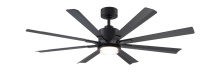 Modern Forms US - Fans Only FR-W2403-56L-MB - Size Matters 56 Downrod ceiling fan