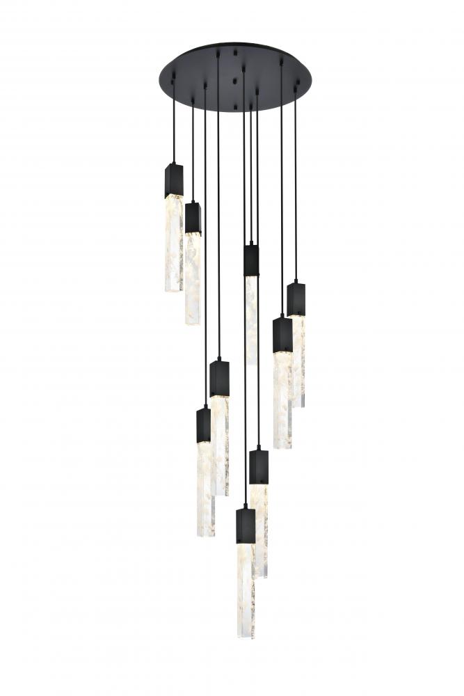 Aurora 24 inch Chandelier in Black