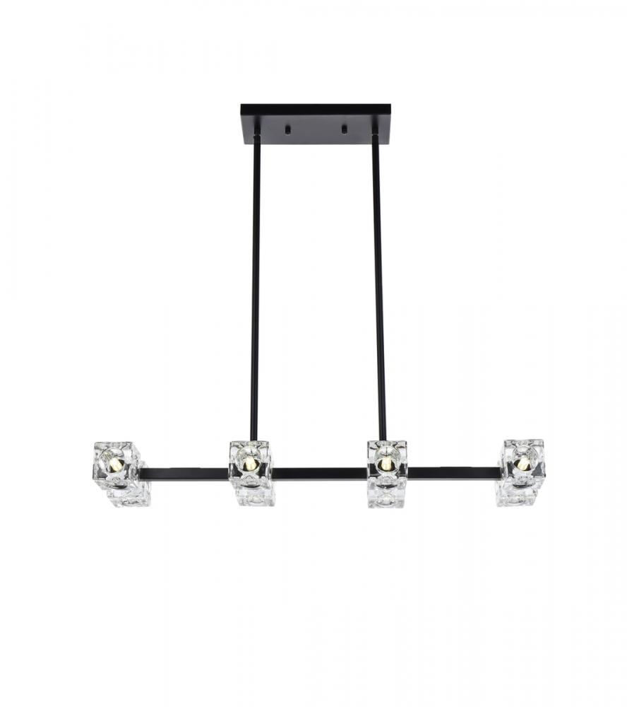 Lyra 30 Inch Pendant Light in Black