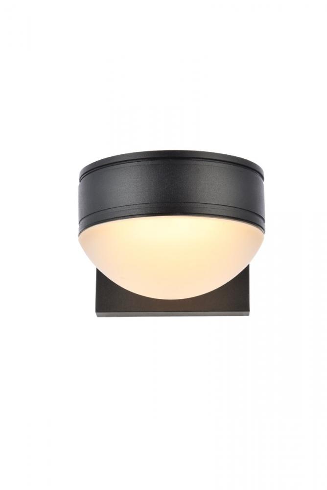 Raine Integrated LED wall sconce in black