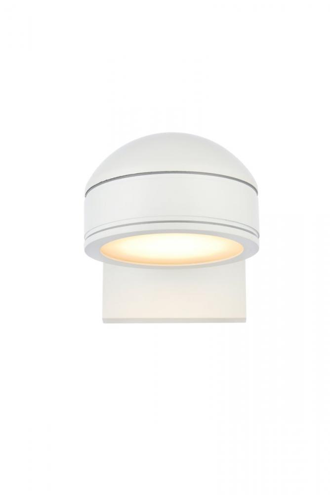 Raine Integrated LED wall sconce in white