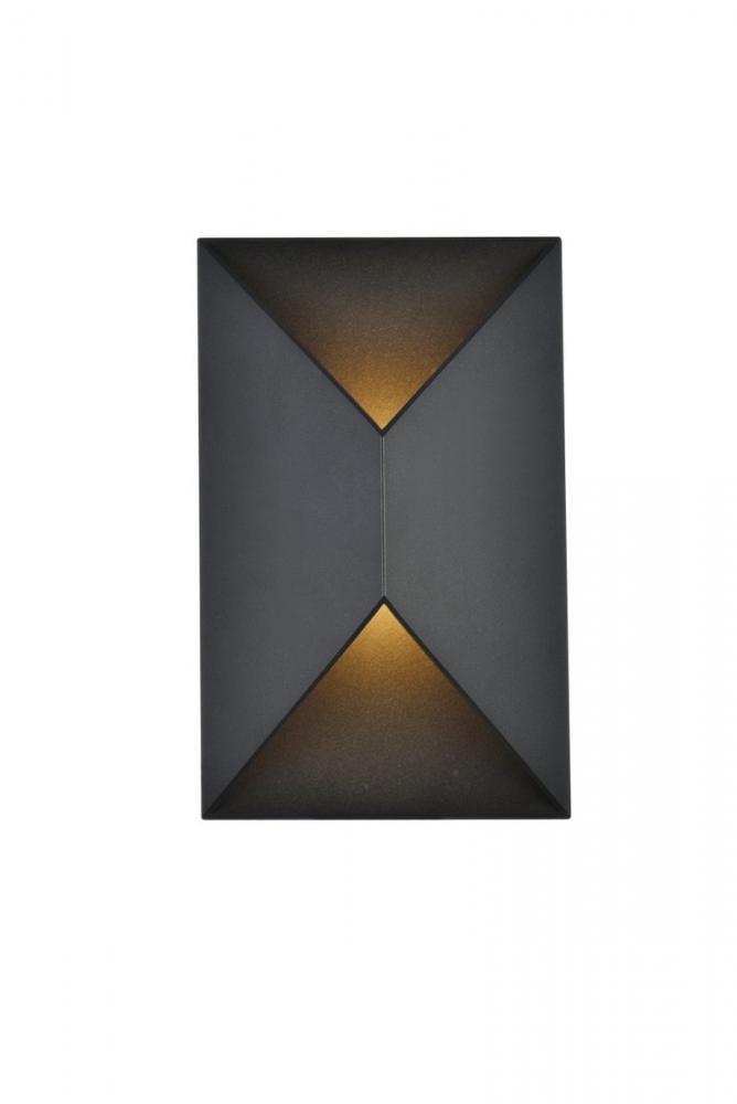 Raine Integrated LED wall sconce in black