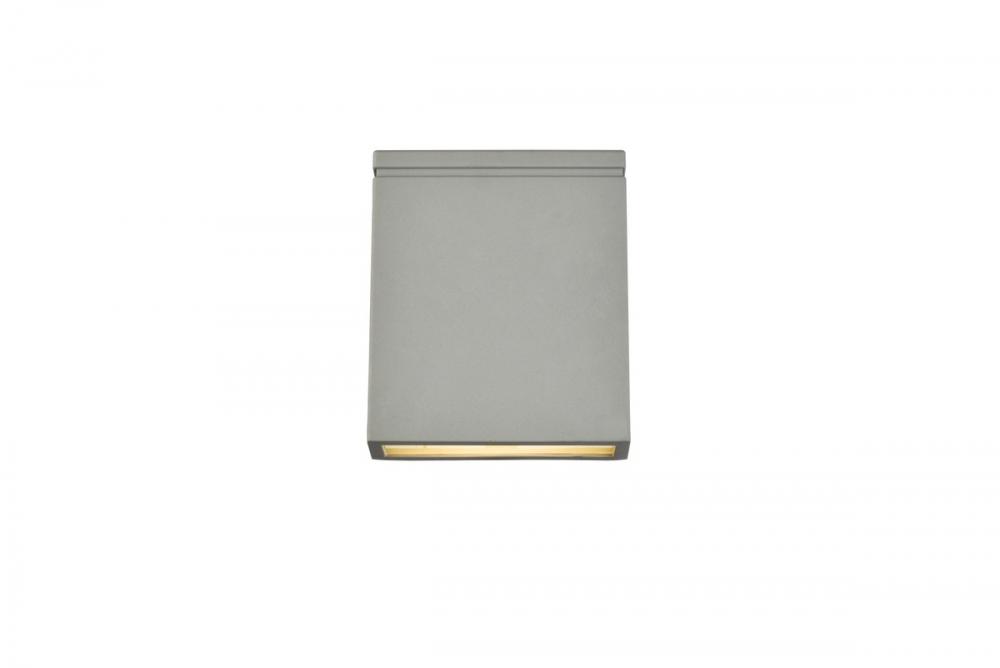 Raine Integrated LED wall sconce in silver