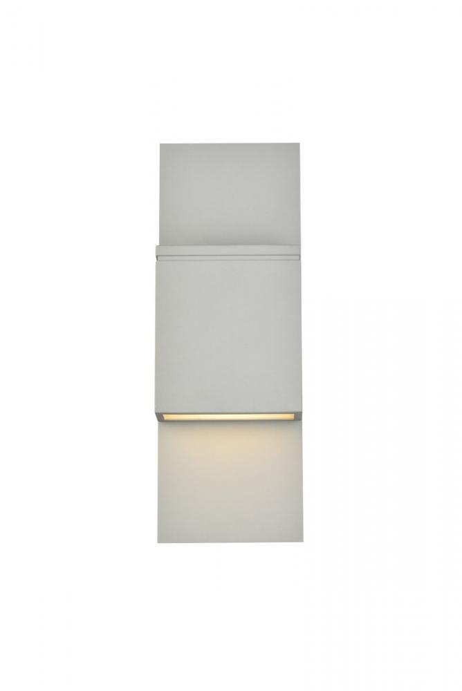 Raine Integrated LED wall sconce in silver