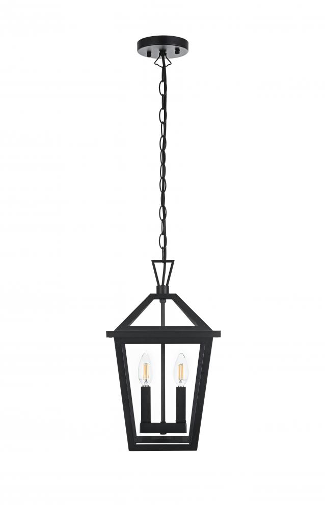 Frankford 7 inch Outdoor Pendant in Black