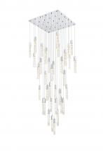 Elegant 2088G42SG - Aurora 42 inch Chandelier in Satin Gold