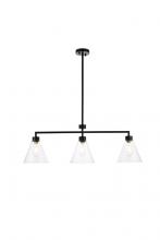 Elegant LD2502BK - Mera 3 lights black pendant