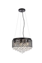 Elegant LD520D16BK - Tully 6 Lights Pendant in Black