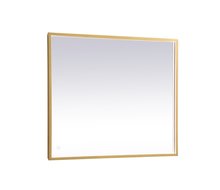 Elegant MRE62740BR - Pier 27x40 inch LED mirror with adjustable color temperature 3000K/4200K/6400K in brass