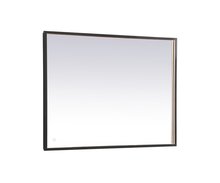 Elegant MRE63030BK - Pier 30x30 inch LED mirror with adjustable color temperature 3000K/4200K/6400K in black