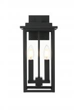 Elegant OD501W15BK - Kaysen 7 inch Outdoor Wall Sconce in Black