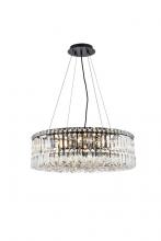 Elegant V2030D24BK/RC - Maxime 24 Inch Black Chandelier