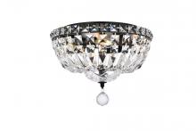 Elegant V2528F12BK/RC - Tranquil 12 Inch Black Flush Mount