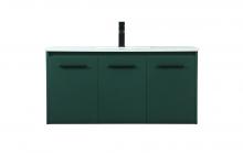 Elegant VF44540MGN - 40 Inch Single Bathroom Vanity in Green