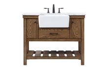 Elegant VF60142DW - 42 Inch Single Bathroom Vanity in Driftwood