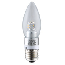 Elegant E12SB-4-D-50-C - LED S30C35 E12 120V 4W 5000K 320LM Dimmable Chrome