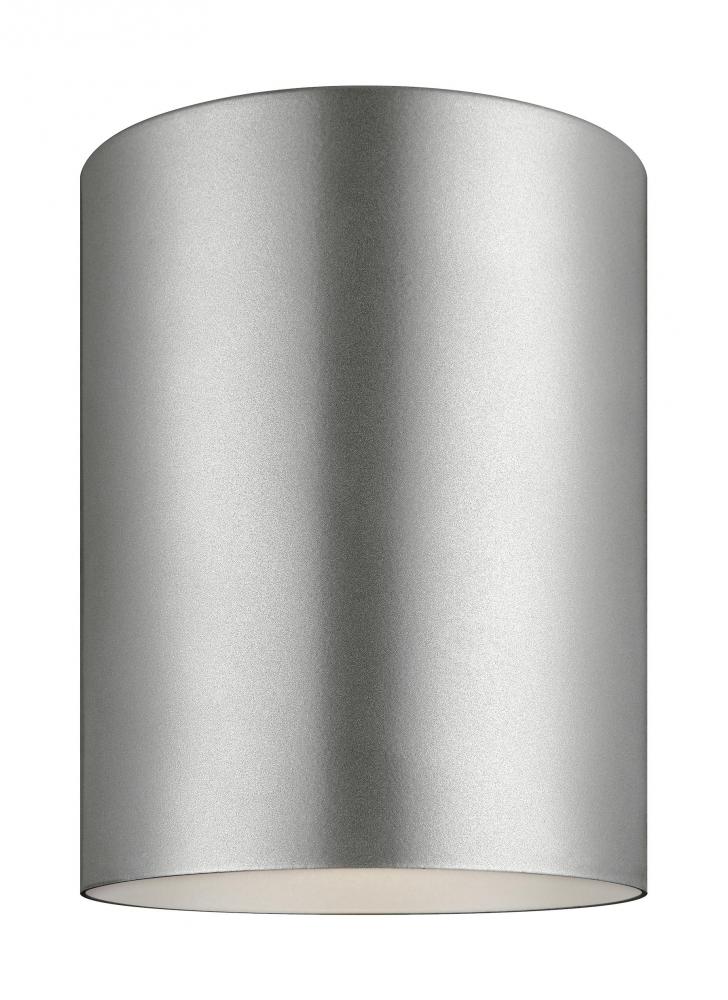 Outdoor Cylinders One Light Outdoor Ceiling Flush Mount