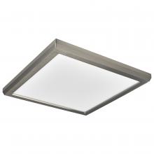 Nuvo 62/1727 - Blink Pro - 13W; 9in; LED Fixture; CCT Selectable; Square Shape; Brushed Nickel Finish; 120V