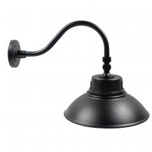 Nuvo 65/661 - LED Gooseneck; 30W/40W/50W; CCT Selectable 3K/4K/5K; Black; 120-277V; With Photocell