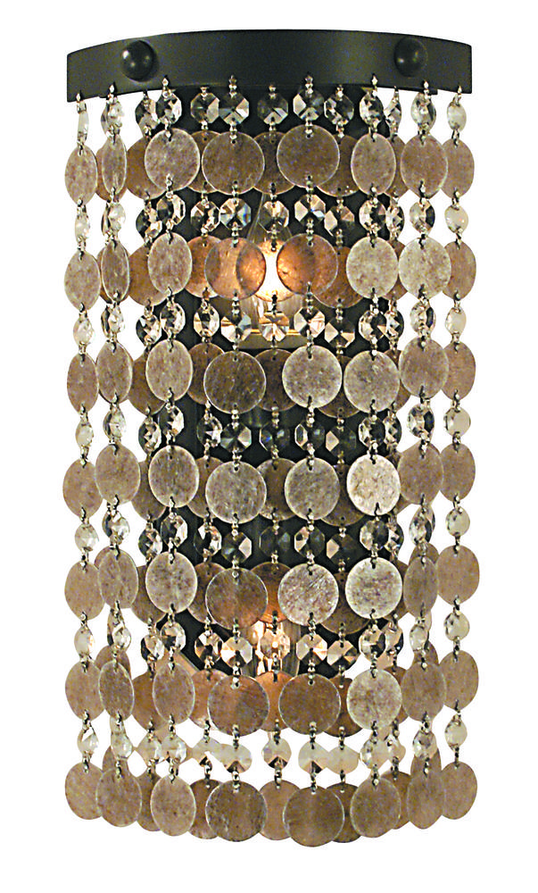 2-Light Brushed Nickel Naomi Sconce