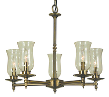 Framburg 2505 BN - 5-Light Brushed Nickel Sheraton Dining Chandelier