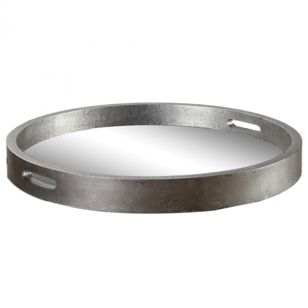 Bechet Round Silver Tray