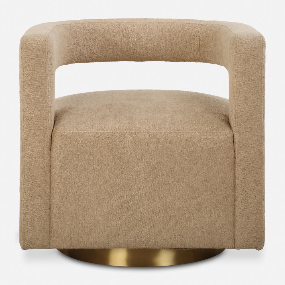 Uttermost Grounded Modern Swivel Chair