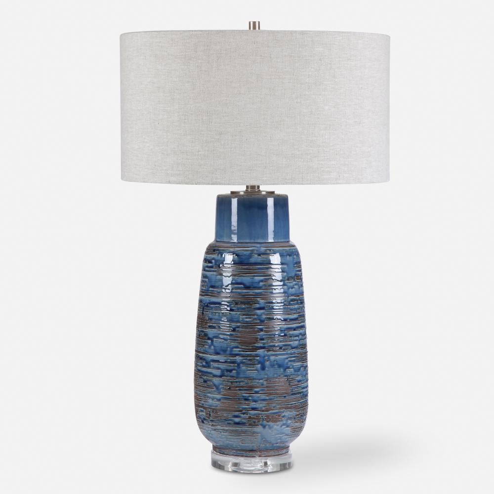 Uttermost Magellan Blue Table Lamp